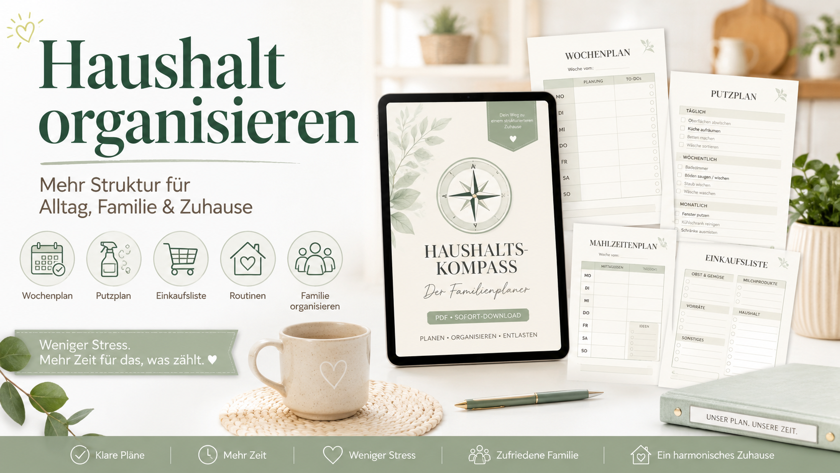 Haushalt organisieren: So bringst du mehr Struktur in deinen Alltag