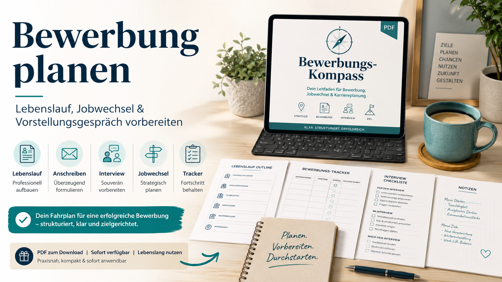 Bewerbung planen: So bereitest du Lebenslauf und Vorstellungsgespräch besser vor