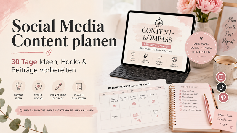 Social Media Content planen: So findest du Ideen für 30 Tage