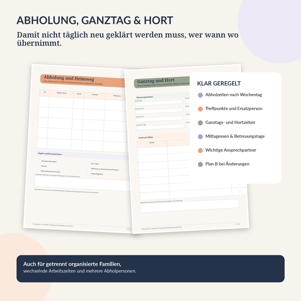 Gut gestartet – Schulstart, Ganztag & Familienalltag organisieren