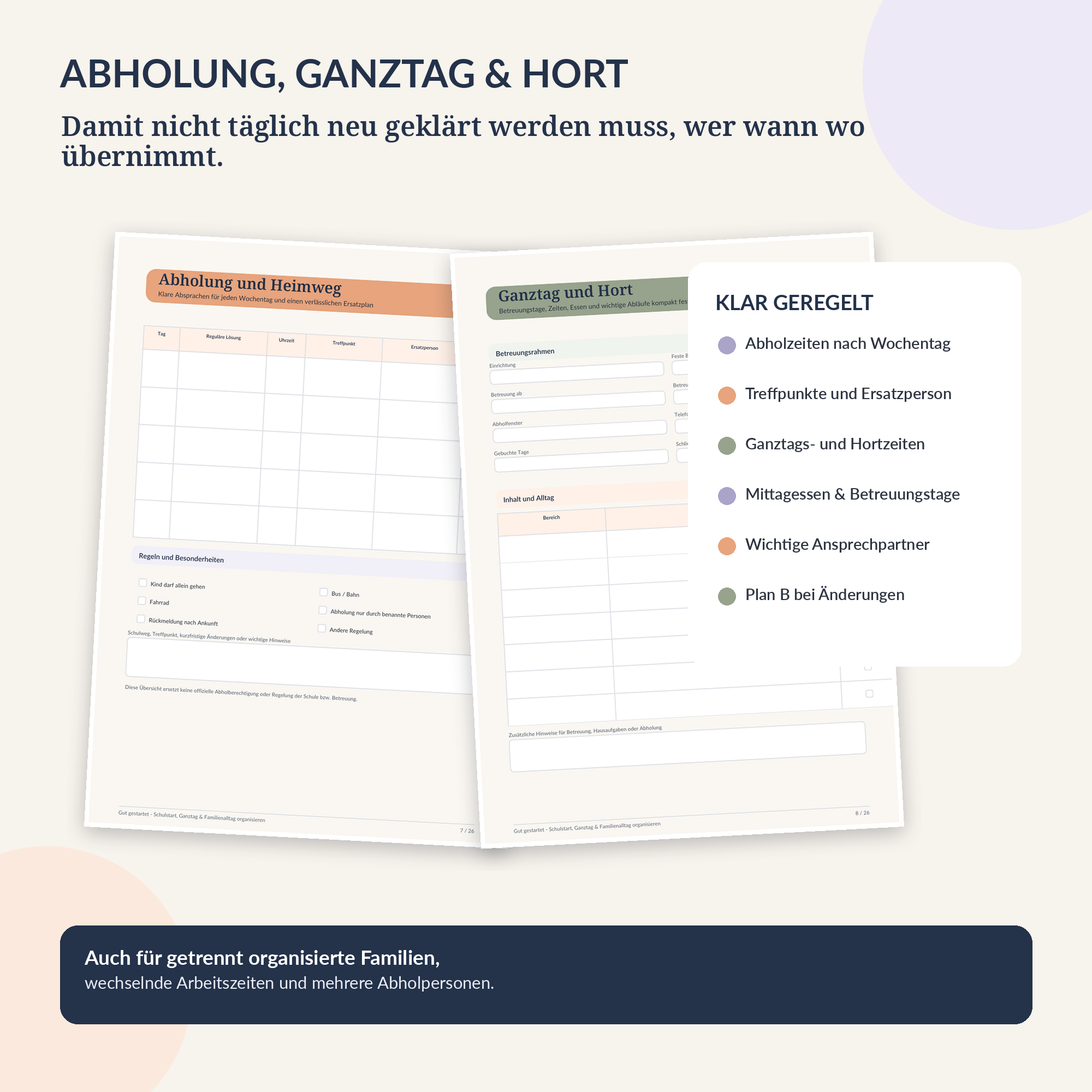 Gut gestartet – Schulstart, Ganztag & Familienalltag organisieren