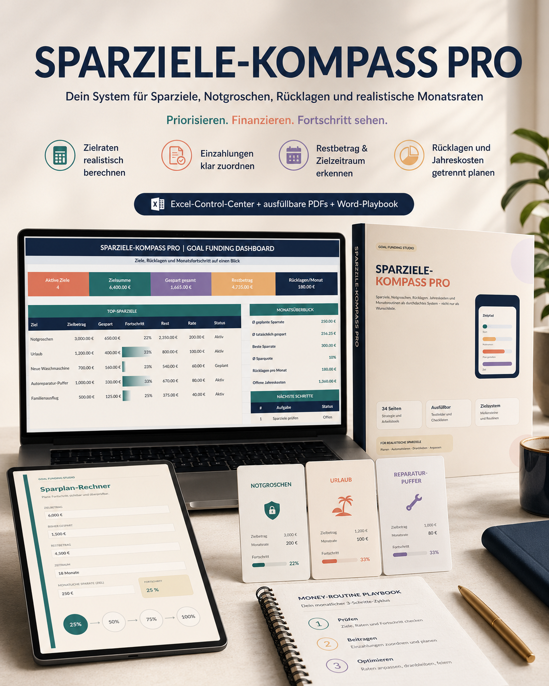 Sparziele-Kompass Pro