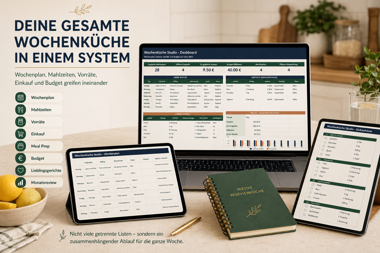 WochenKüche Studio – Essensplaner