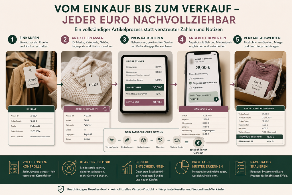 Vinted Gewinn-Tracker