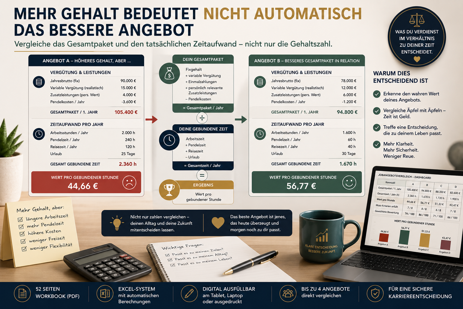 Mehr als das Gehalt – Jobangebote vergleichen