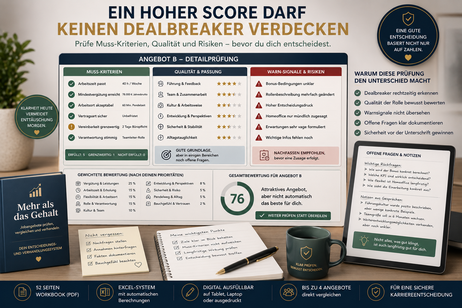 Mehr als das Gehalt – Jobangebote vergleichen