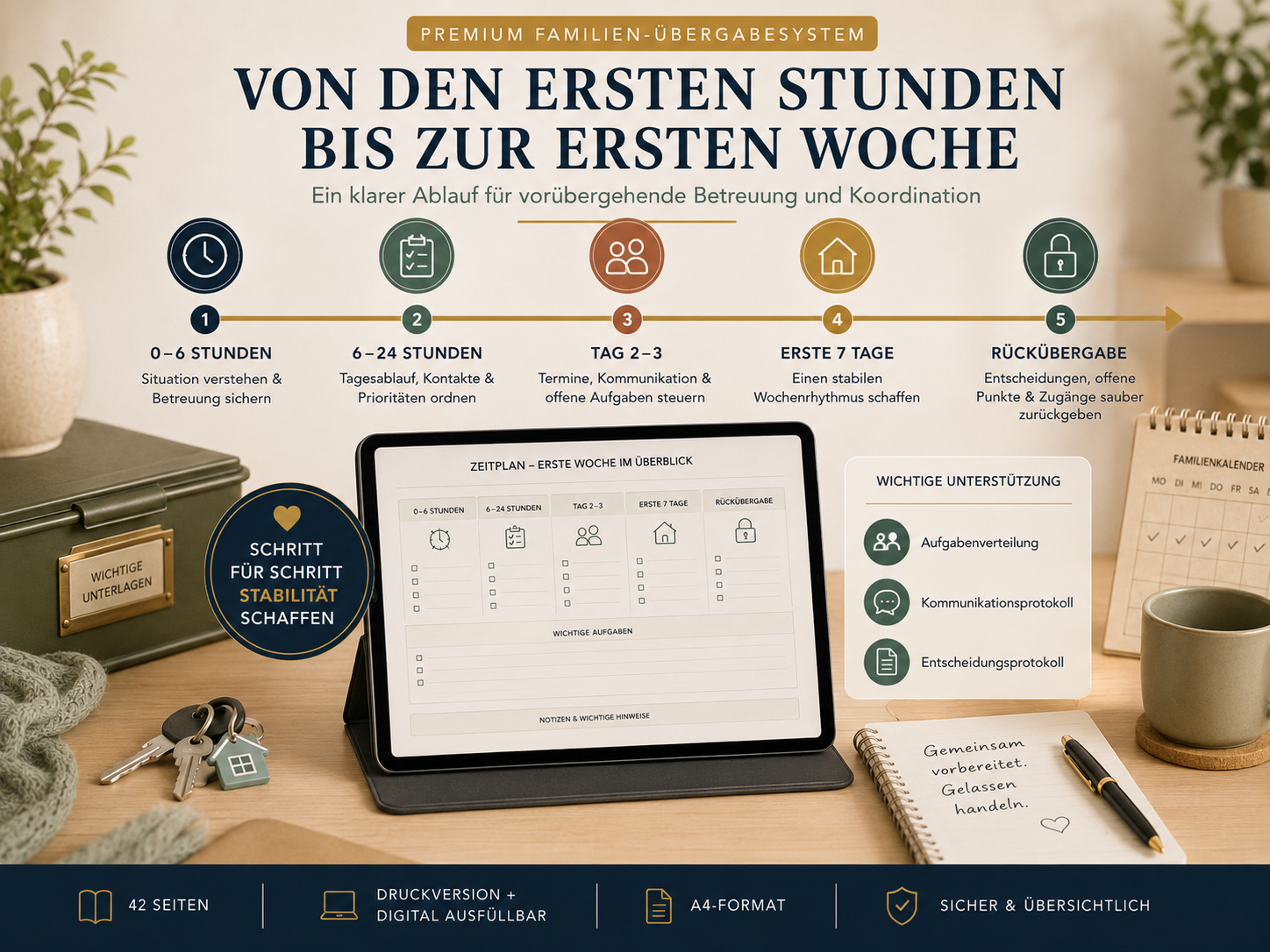 Damit alles weiterläuft – Familien-Übergabeplan