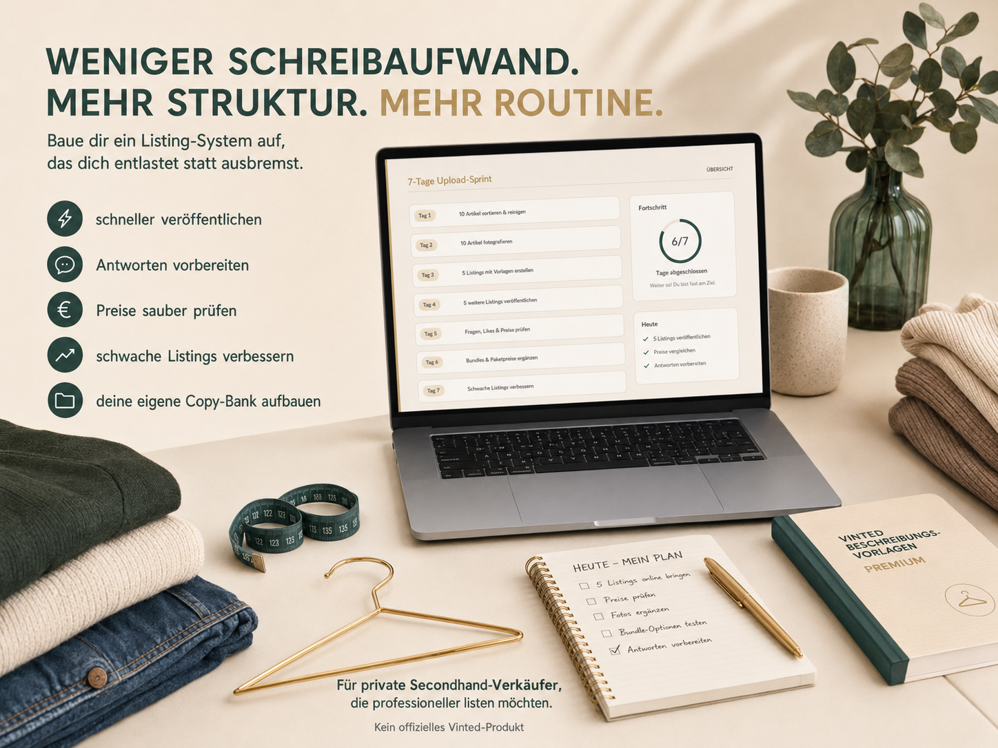 Vinted Beschreibungsvorlagen