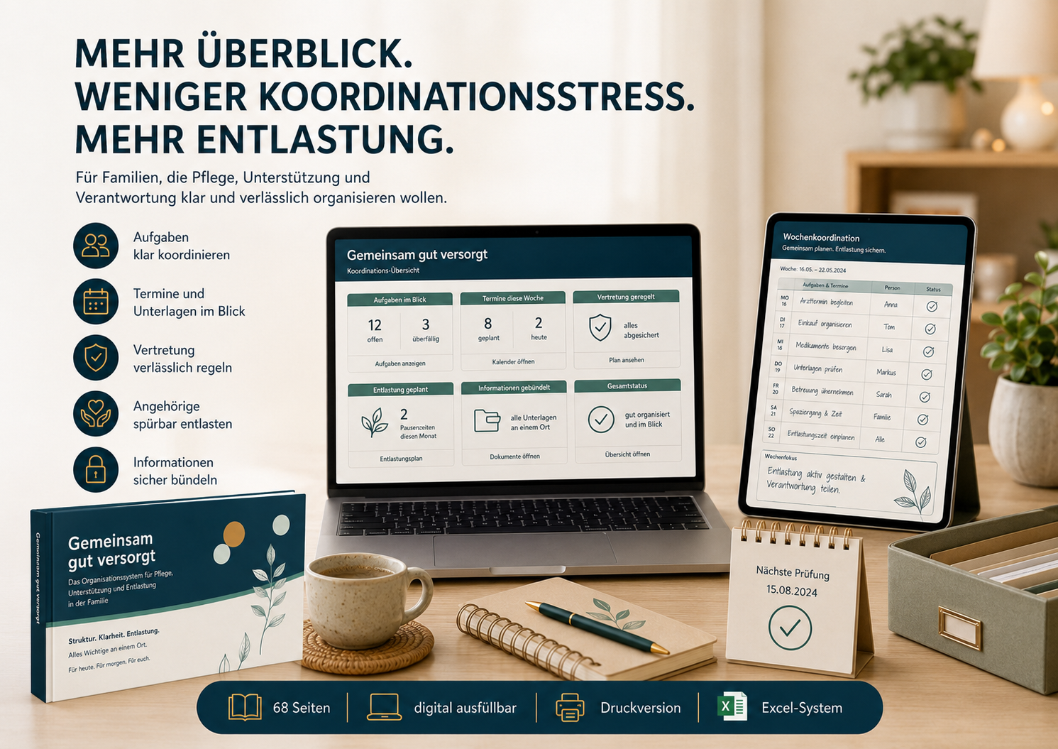 Aufgaben, Vertretung und Entlastung für pflegende Angehörige organisieren