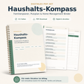 Haushalts-Kompass PDF – Familienplaner, Putzplan & Home Management Binder