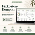 Fixkosten-Kompass – Monatsbudget-Rechner für Excel & Google Sheets