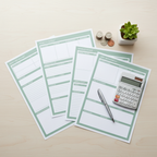 Budget Planner Bundle PDF – Lifestyle Mockup