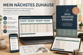 Mein nächstes Zuhause – digitaler Wohnungssuche-Planer mit PDF-Workbook und Excel-Dashboard