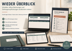 Wieder Überblick – Organisationssystem für Schulden, offene Rechnungen und Fristen mit PDF und Excel-Dashboard